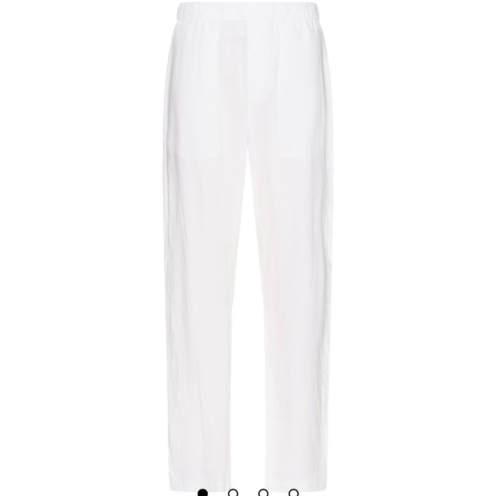 ONIA - MEN'S LINEN HOME PANT - WHITE - SIZE LARGE